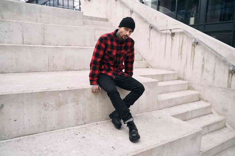 Bunda Brandit Lumberjacket - červená-černá - foto 7