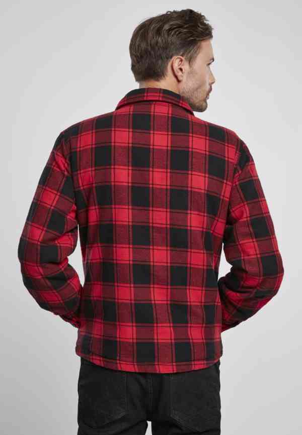 Bunda Brandit Lumberjacket - červená-černá - foto 3