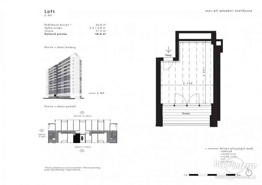 Prodej bytu Loft, plocha 45,8  m2,  2.NP,  balkon, Praha 4 - foto 3