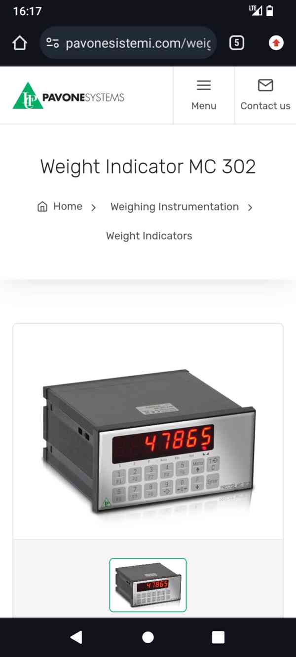 Váhový zobrazovač Pavone sistemi MC3022 - foto 6