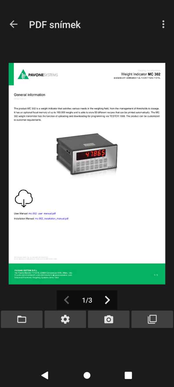 Váhový zobrazovač Pavone sistemi MC3022 - foto 4