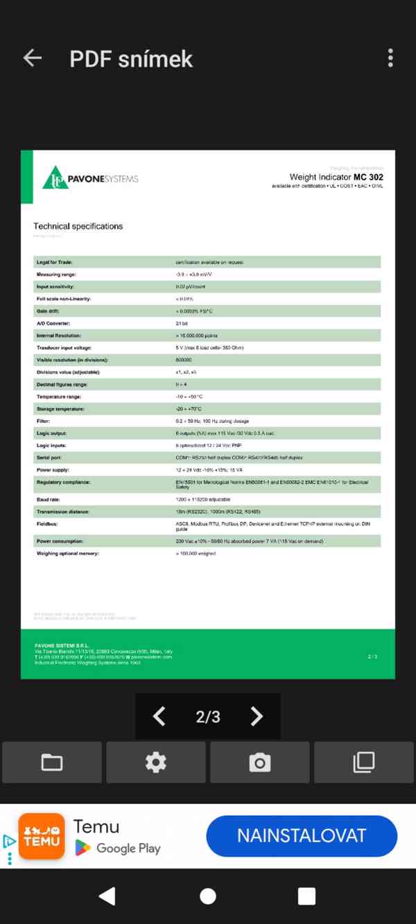 Váhový zobrazovač Pavone sistemi MC3022 - foto 8