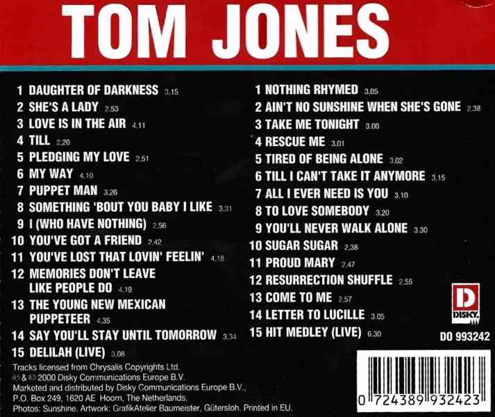 CD Tom Jones, R.Orbison, K.Rogers, L.Richard - foto 9