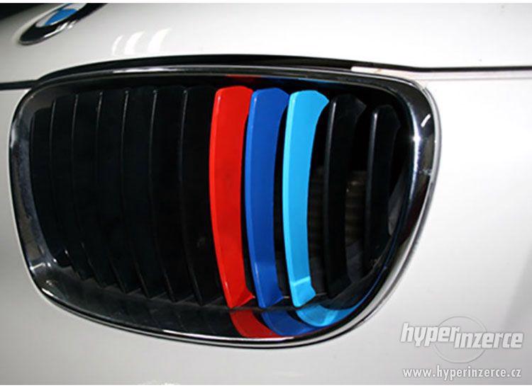 Trikolora pruhy pásky do ledvinek proužky BMW E46 E60 E39 X5 - foto 1