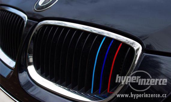 Trikolora pruhy pásky do ledvinek proužky BMW E46 E60 E39 X5 - foto 2