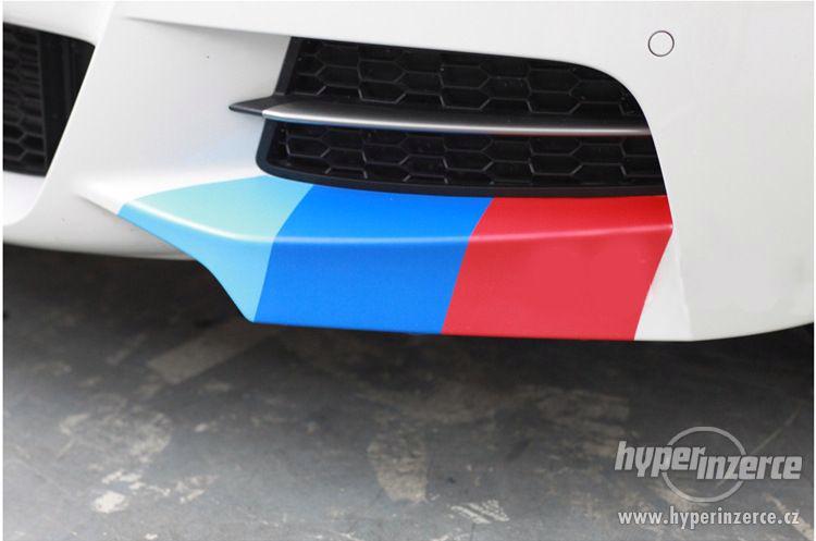 Trikolora pruhy pásky do ledvinek proužky BMW E46 E60 E39 X5 - foto 3