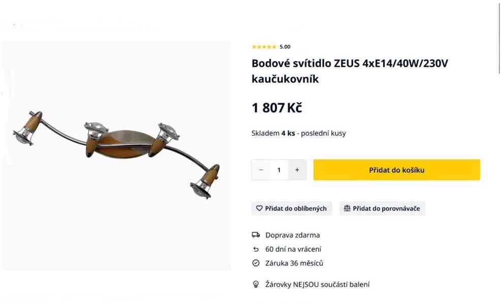 Stropní světlo - foto 9