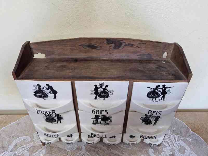 Krásná stará komletní sada kořenky Rokoko Ditmar Urbach - foto 3