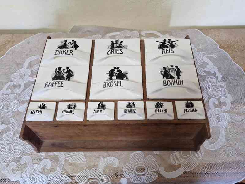 Krásná stará komletní sada kořenky Rokoko Ditmar Urbach - foto 4