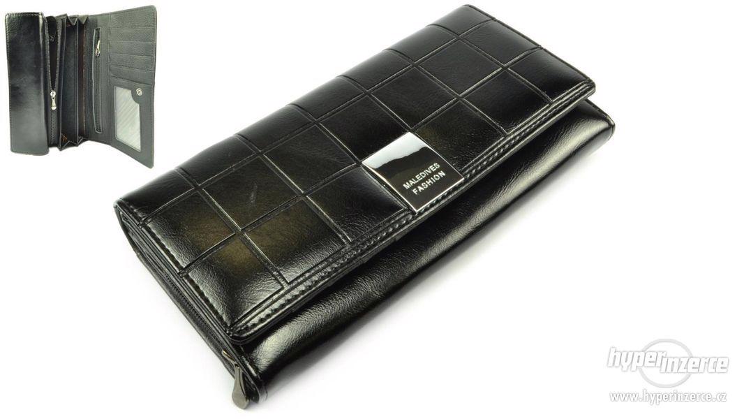 Černá kožená dámská peněženka - foto 1