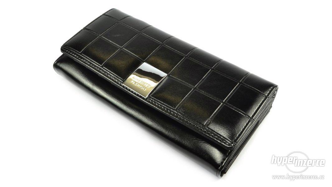 Černá kožená dámská peněženka - foto 3