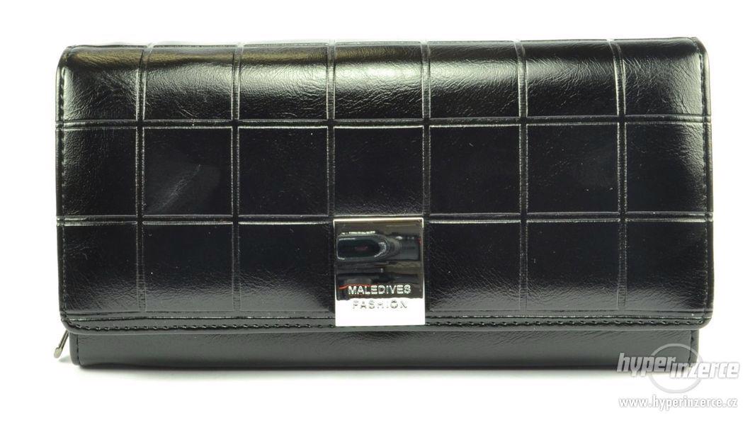 Černá kožená dámská peněženka - foto 5