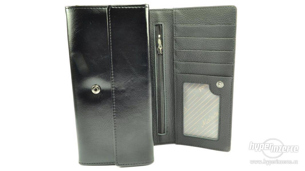 Černá kožená dámská peněženka - foto 6
