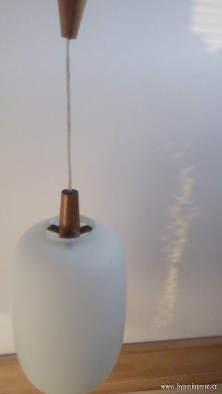 Lampa dřevěná podlahová stará ULUV Krásná jizba 60. léta - foto 8