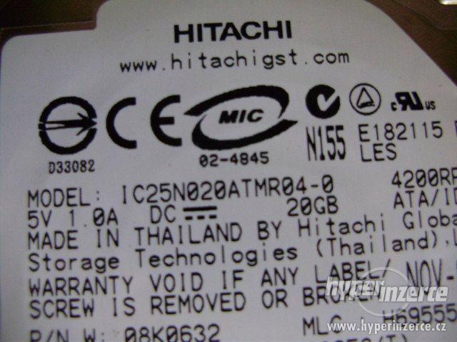 HDD 2.5" PATA, Hitachi - specifikace v textu - foto 3