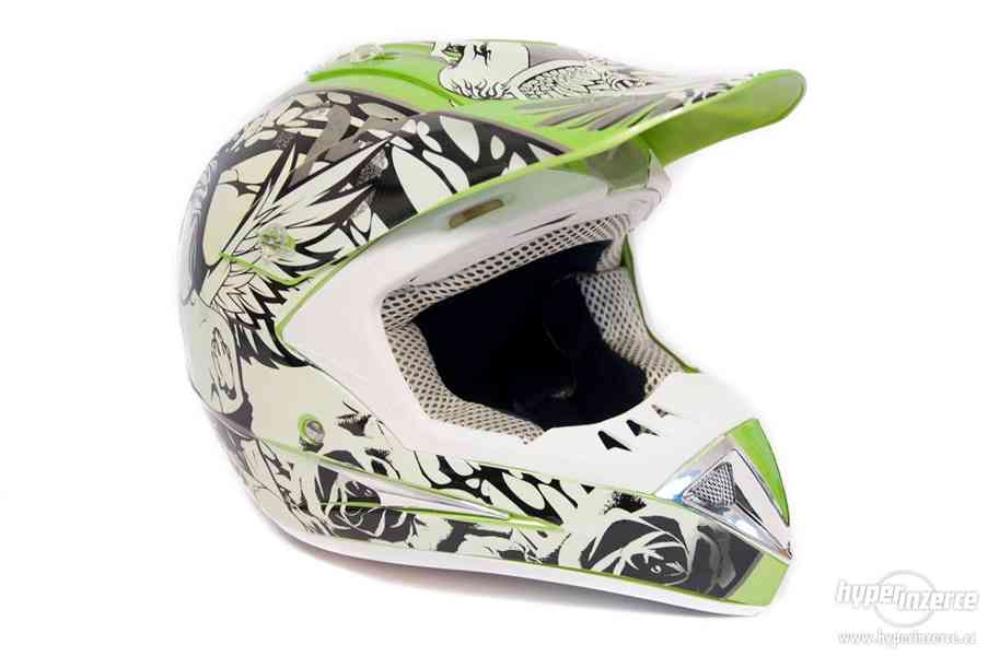 Motocrossová helma H1 Skull nová zabalená záruka 24 měsíců - foto 2