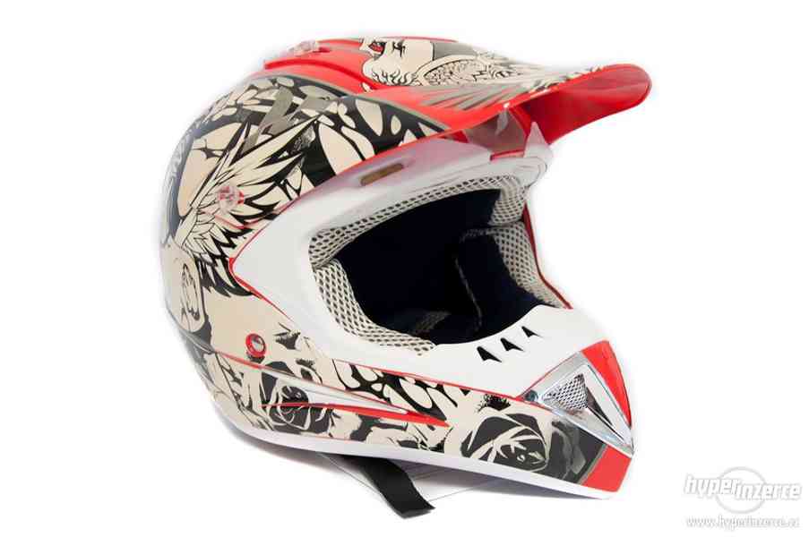 Motocrossová helma H1 Skull nová zabalená záruka 24 měsíců - foto 4