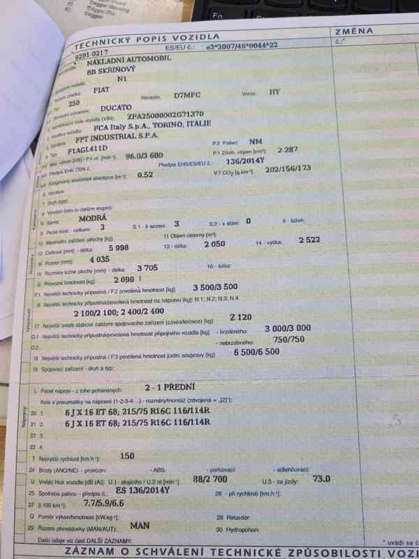 dodávka Fiat Ducato r.v. 2018 - foto 16