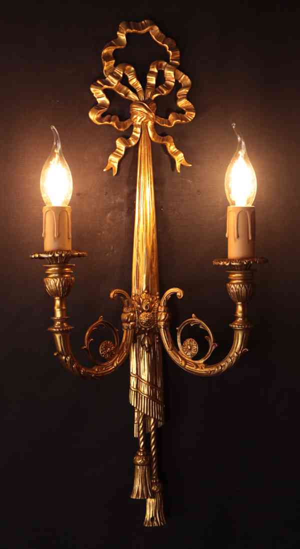Klasicistní nástěnné lampy / světla 4 kusy - foto 8