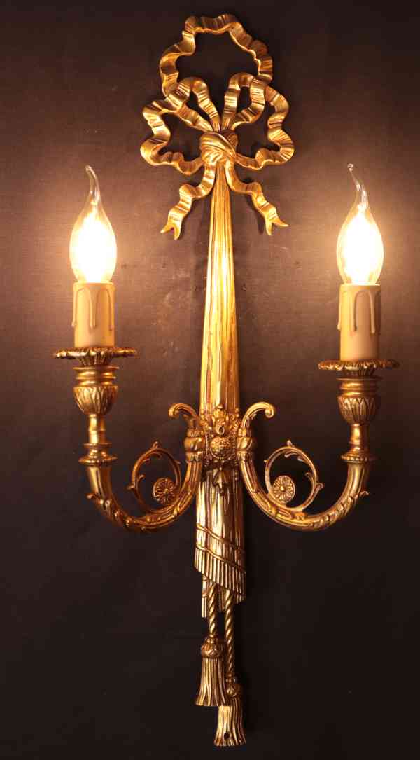 Klasicistní nástěnné lampy / světla 4 kusy - foto 3