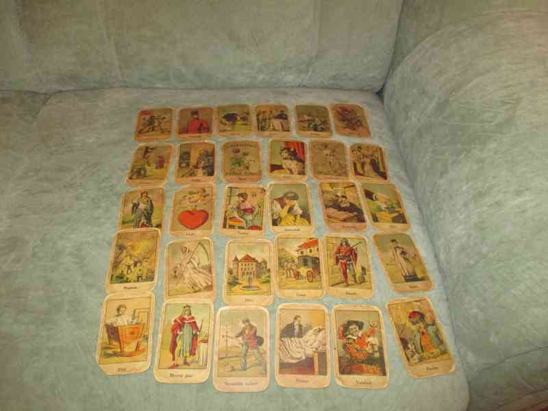 staré vykládací,věštící karty - foto 4