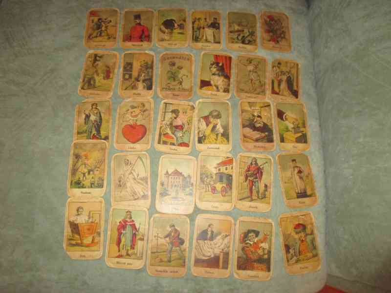 staré vykládací,věštící karty - foto 6