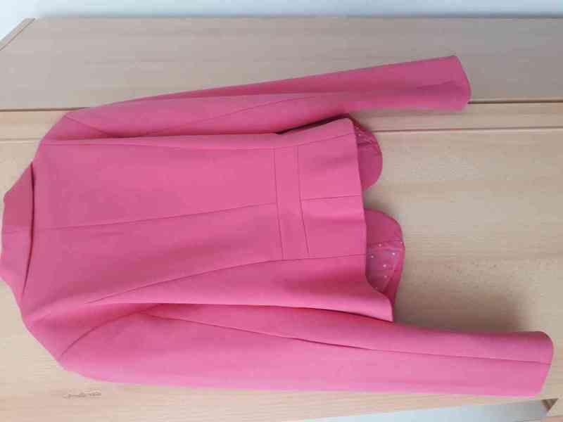 Růžové měkké sako velikosti M. - foto 3