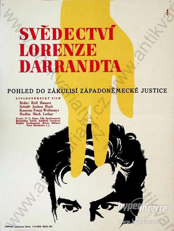 Svědectví Lorenze Darrandta F. Kardaus film plakát - foto 1