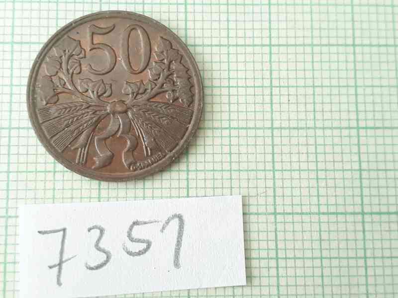 50 hal. 1947 - mince Československo  - foto 2