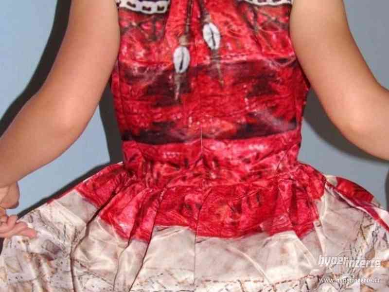 Odvážná Vaiana / Moana krásné lesklé šaty 6-10 let - foto 3
