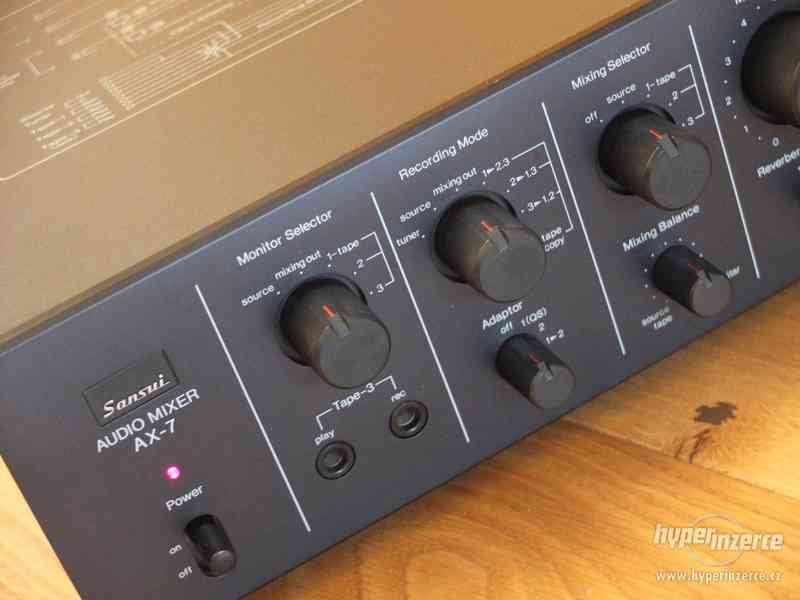 SANSUI AX-7 Audio Mixer (1977-1980)-Perfektní stav - foto 4