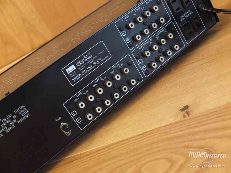 SANSUI AX-7 Audio Mixer (1977-1980)-Perfektní stav - foto 7