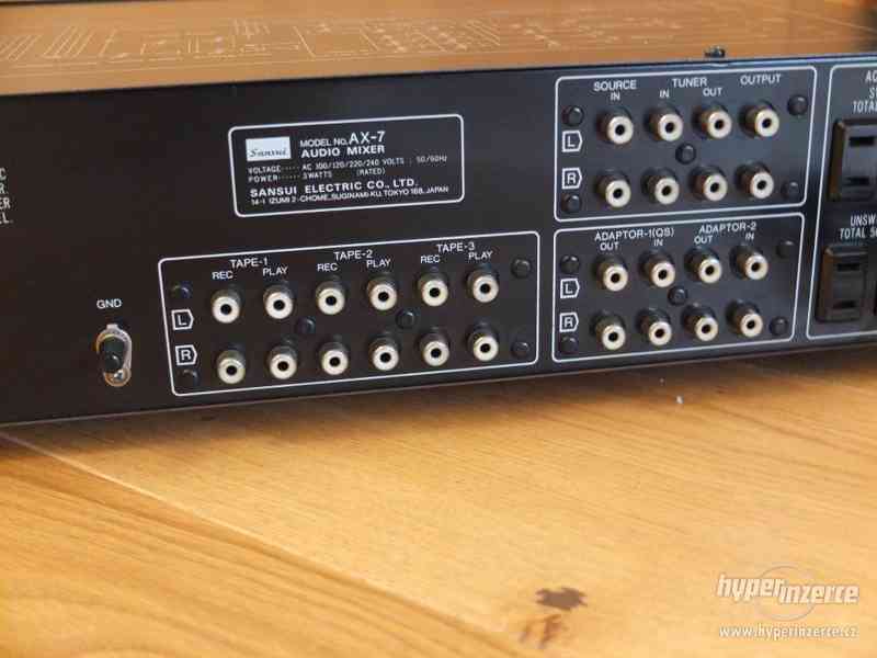 SANSUI AX-7 Audio Mixer (1977-1980)-Perfektní stav - foto 8