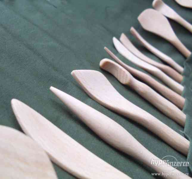 Dřevěné špachtle - keramika - výroba - sada - foto 1