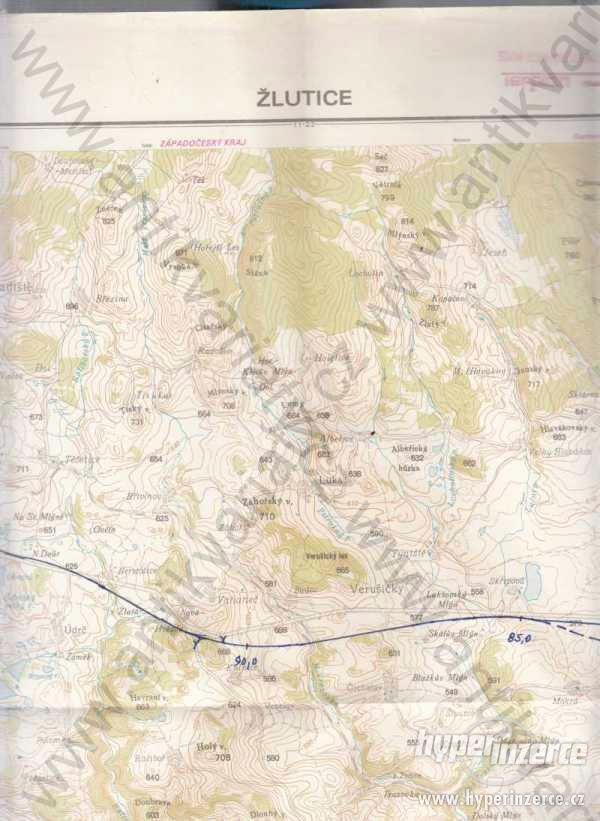 Základní mapa ČSSR - Žlutice 1:50 000 - foto 1