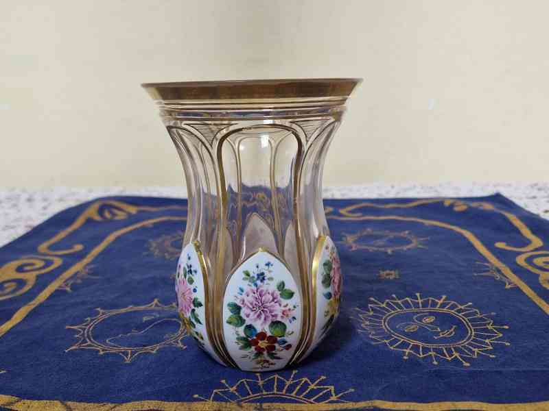 Biedermeier Sklenice Atelier Wilhelm Hoffmann Karlsbad - foto 3