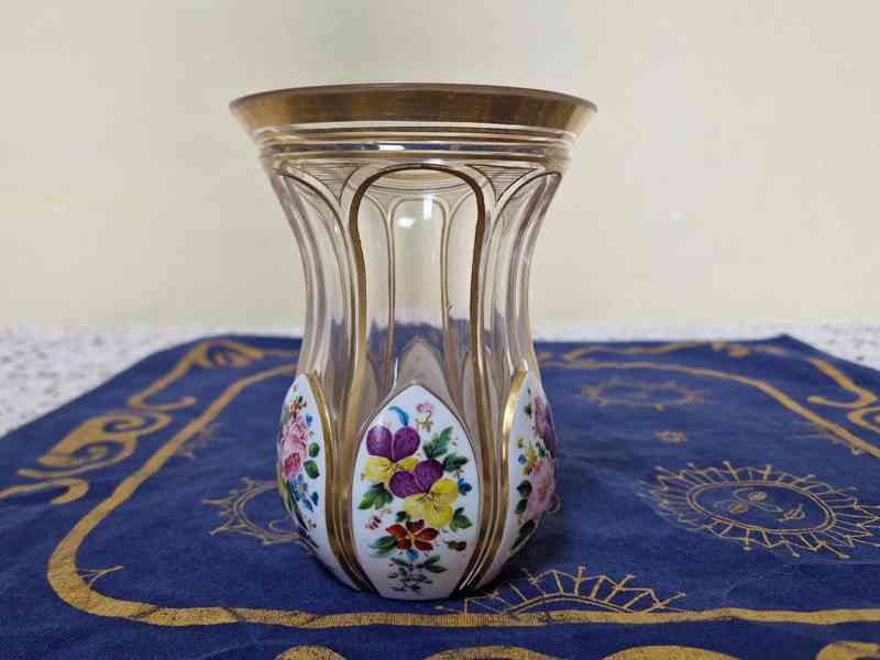 Biedermeier Sklenice Atelier Wilhelm Hoffmann Karlsbad - foto 5