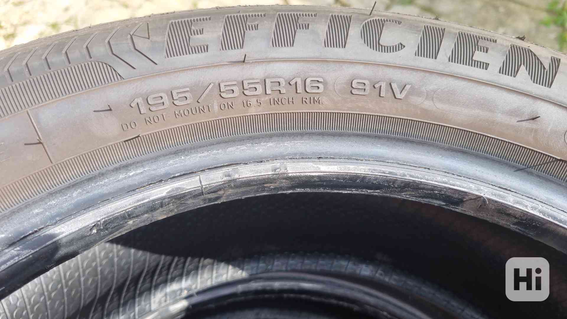 Podám 4 ks letních pneu Goodyear 195/55 R16 91V - foto 1