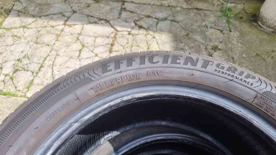 Podám 4 ks letních pneu Goodyear 195/55 R16 91V - foto 6