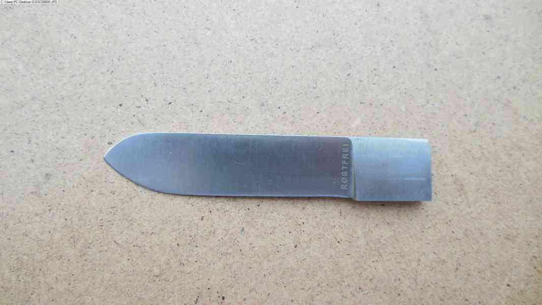 Gravitační nůž - čepel ROSTFREI - foto 1