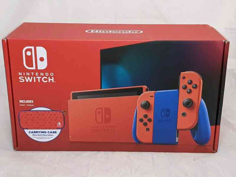 Nintendo Switch Mario Red Blue Limited Edition Console  - foto 2