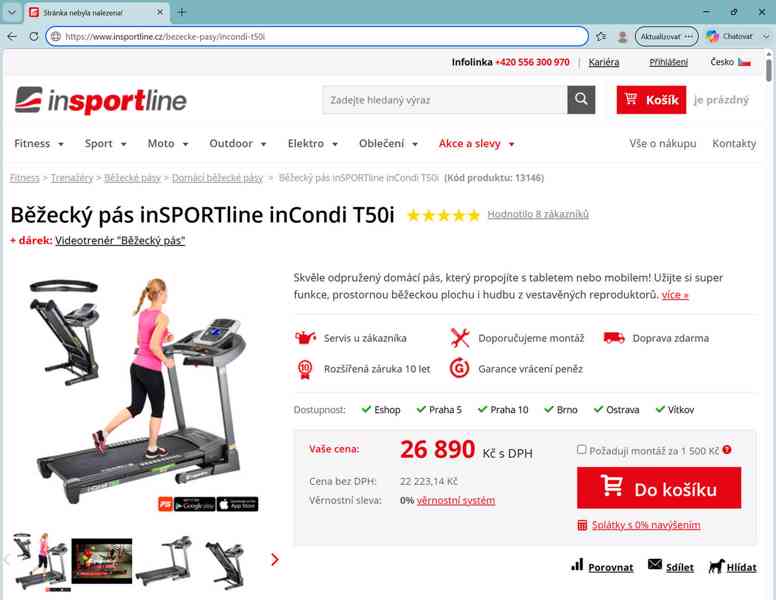 Výkonný běžecký pás | nosnost 140 kg • 20 km/h • el. sklon | - foto 2