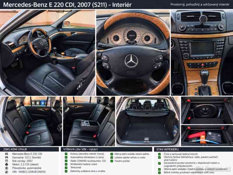 Mercedes-Benz Třídy E 2,2   220 CDI, automat, 2007 - foto 2