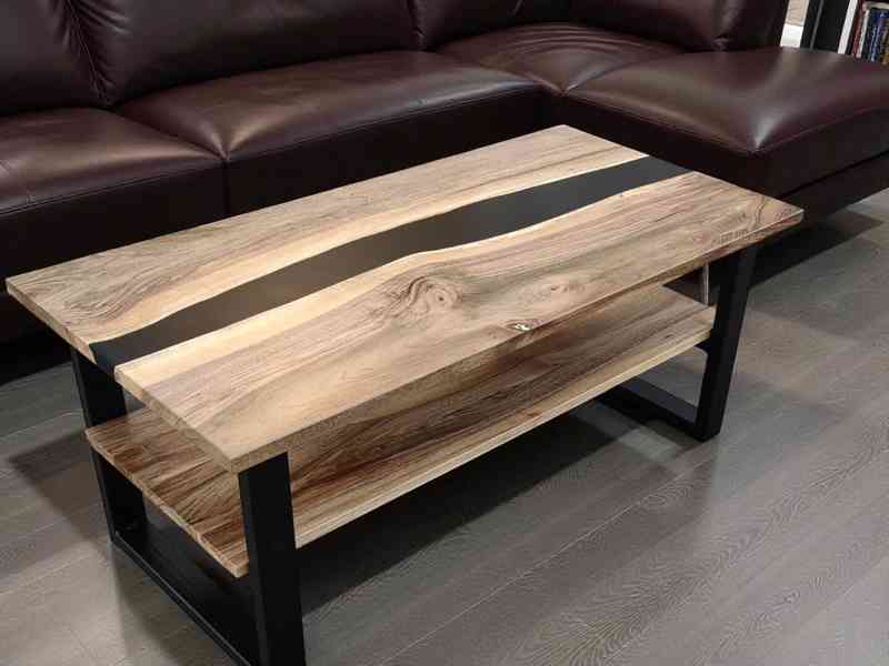 Stoly z masivu a epoxidu - foto 3