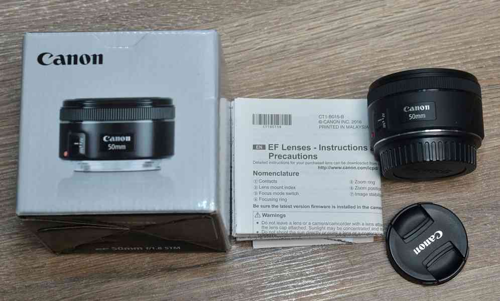 Canon EF 50mm f/1.8 STM **fullframe - formát*Pevný - foto 3