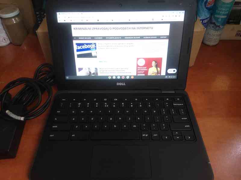 Chromebook Zn Dell 11,6 2,48 GHZ /Paměť 4 GB/ Aku 6 hod - foto 1