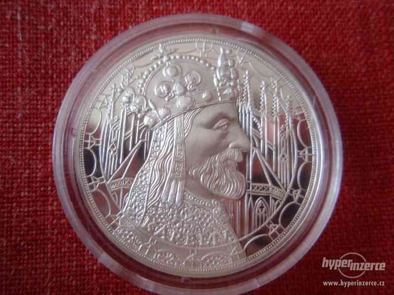 Stříbrná mince 2 NZD 700. výročí narození Karla IV. - foto 2