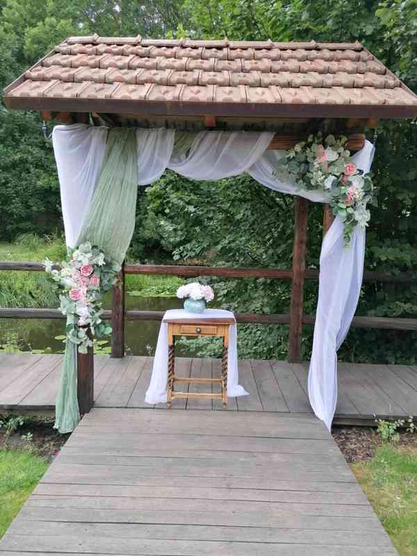 Svatební dekorace - přírodní styl - foto 7