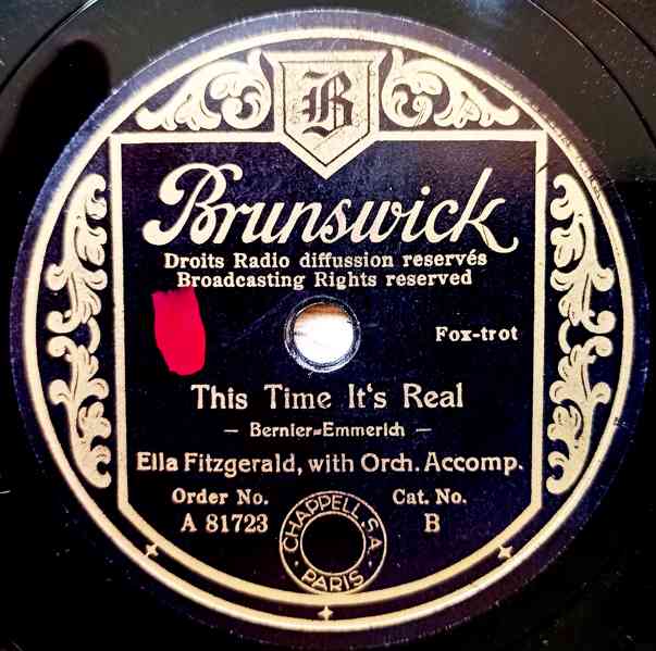 Ella Fitzgerald, gramodesky Brunswick, rok 1938/1939, šelak - foto 9