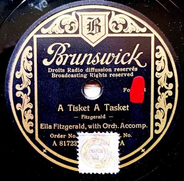 Ella Fitzgerald, gramodesky Brunswick, rok 1938/1939, šelak - foto 7